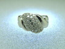 指輪 PT900 プラチナ ダイヤモンド ファッションリング D1.01ct_画像5