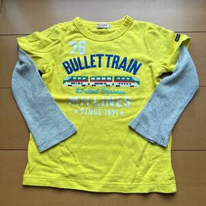 ミキハウス 長袖Tシャツ 110電車　数回着用