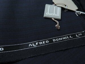 ag271★イギリス製★ウール100％高級紳士スーツ生地★dunhill★ネイビーブラック★長さ1.8ｍ