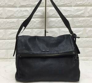 no16065 Calvin Klein カルバンクライン PUレザー 斜め掛けショルダー メッセンジャー バッグ