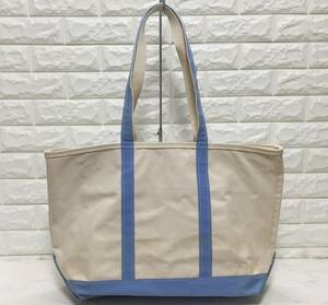 no17352 L.L.Bean エルエルビーン BOAT & TOTE 大容量 帆布 キャンバス 肩掛けショルダー トートバッグ ☆