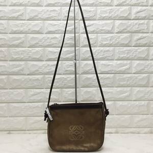 no17136 LOEWE ロエベ 本革 レザー スウェード 斜め掛けショルダー バッグ ポシェット