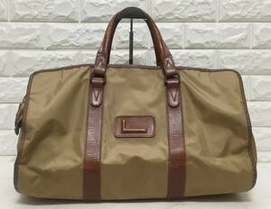 no17584 LANCEL ランセル フランス製 レザー ナイロン ハンド トート ボストン バッグ