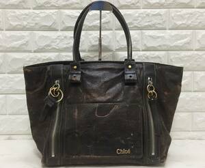 no17292 Chloe クロエ レザー 肩掛けショルダー トート バッグ