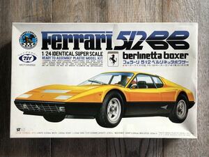 * включая доставку * [ Showa Retro ] распроданный Tokyo Marui [ Ferrari 512BB желтый ] 1/24 IDENTICAL SUPER SCALE 7 подлинная вещь редкий не собран 