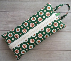 * tissue case * box size * Pro Vance pattern green * hand made packing change . for braided needle case pollinosis 