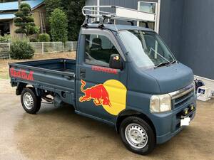 Honda Acty Truck 5MT フルタイム4WD　REDBULL