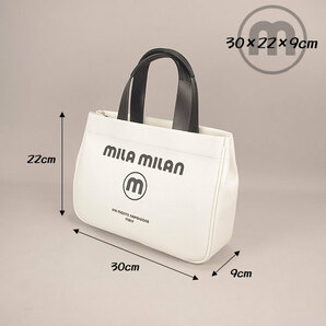 [MILA MILAN] ミラミラン ミニトートバッグ/手提げ/コルソ/ホワイト   250501の画像2