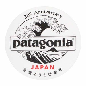 訳有 パタゴニア 非売品 日本支社 30周年 ステッカー 北斎 丸 クリア PATAGONIA JAPAN 30th HOKUSAI WAVE シール 波 富士山 カスタム デコ