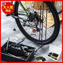 Hitchlike 自転車 タイヤ 修理キット 40点セット 粘着剤不要 パンク修理キット 自転車 修理用パッチ ヤスリ 緊急用タイヤ修理セット_画像5