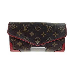 〇〇 LOUIS VUITTON ルイヴィトン モノグラム ポルトフォイユ サラ レティーロ 二つ折り長財布 M61184 レッド 全体的に状態が悪い