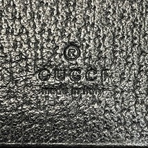 ☆☆ GUCCI グッチ GGマーモント オフィディア 523155 ブラック 2つ折り財布 レディース レザー ゴールド金具 やや傷や汚れあり_画像6