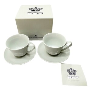 ◆◆ ROYAL COPENHAGEN ロイヤル・コペンハーゲン ROYAL COPENHAGEN ホワイトフルーテッド 2Pセット 目立った傷や汚れなし