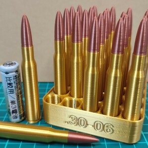 .30-06 Spring field 弾風 ダミーカート 25個セット【送料込み・トレイおまけ付き】(検) 7.62x63mm M1903 M1917 M1941 M1918 M1ガーランド