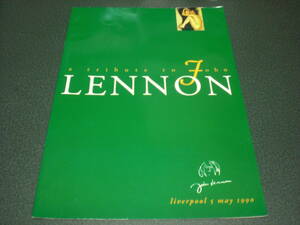 tribute to John Lennon/トリビュート・トゥ・ジョン・レノン 1990.5.5 リバプール パンフレット