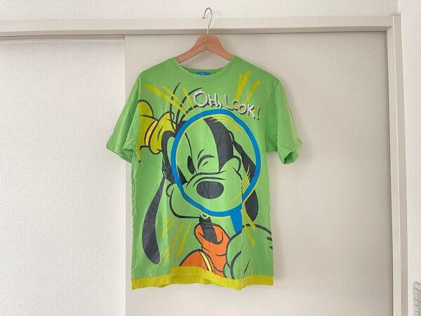 グーフィー・”Oh,Look!”虫めがね柄Tシャツ 値下げ!