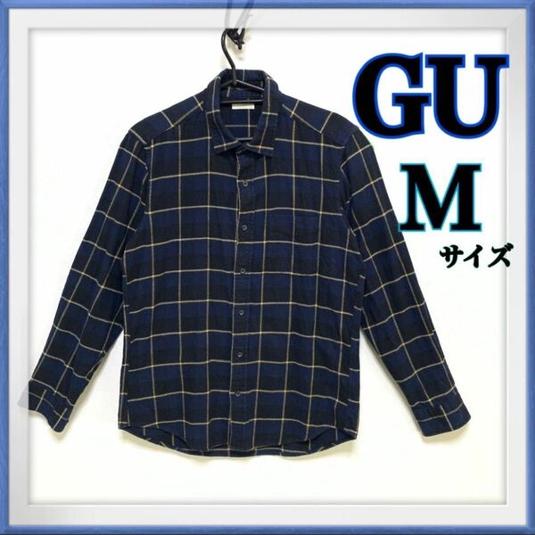 GU チェックシャツ 長袖 gu ネルシャツ メンズライク ボーイッシュ