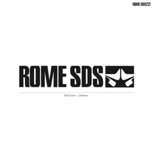 【ROME SDS】ローム★09★ダイカットステッカー★切抜きステッカー★10.0インチ★25.4cm