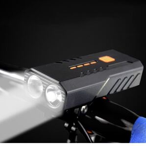 自転車ヘッドライト T6 高輝度充電式デュアルランプ自転車ランプマウンテンランプロードランプ