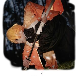 善逸 大人用 我妻善逸 コスプレ衣装 高級 鬼殺隊 あがつま ぜんいつ XL