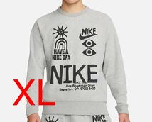 【NIKE】スウェット HAVE A NIKE DAY グレー XL 新品 正規品 / ナイキ ラグラン トレーナー パーカー ジャージ ビッグロゴ_画像1