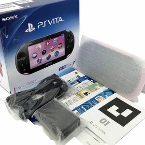 【極美品】PlayStation Vita Wi-Fiモデル ピンク／ブラック PCH-2000ZA15 G0002