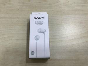 u7856 新品未開封 SONY MDR-EX15LP ステレオヘッドホン ホワイト 音漏れ低減