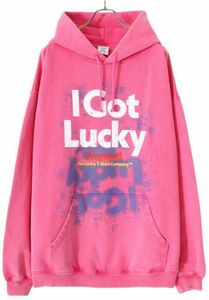 VETEMENTS ヴェトモン "I GOT LUCKY HOODIE"