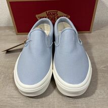 1円スタート売切り 新品未使用 vans バンズ SLIPON スリッポン ブルー 天然皮革 レザー 完売品 28cm USA企画 オールドスクール ERA SK8_画像2