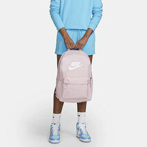 新品 NIKE BACK PACK ナイキ バックパック バッグ ピンク ホワイト リュック デイパック スウッシュ スポーツ メッシュ レディース 正規品_画像9