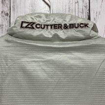 【CUTTER&BUCK】 カッターアンドバック ゴルフ メンズ 半袖 中綿ハーフジップジャケット LLサイズ ホワイト×ブラック 大きいサイズ_画像9