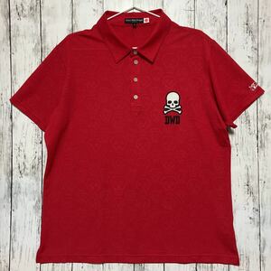 [DANCE WITH DRAGON] Dance With Dragon Golf мужской рубашка-поло с коротким рукавом размер 4 красный бесплатная доставка 
