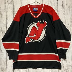 【STARTER】 スターター NHL New Jersey Devils ニュージャージーデビルズ ユニフォーム Lサイズ