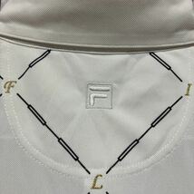 【FILA GOLF】 フィラゴルフ メンズ 半袖ポロシャツ LLサイズ ホワイト系 未使用 送料無料_画像7