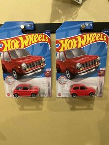 2台セット日本未発売ホットウィール CUSTOM ‘70HONDA N600 ホンダ レアカラーレッドN360Hot Wheelsスカーレット