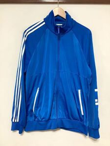 つ1275 adidas Neo アディダス ネオ トラックジャケット O ブルー 袖ロゴプリント