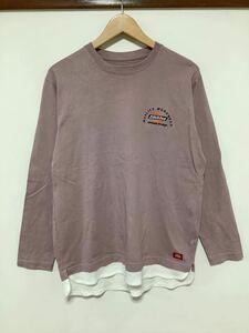 つ1279 Dickies ディッキーズ 長袖Tシャツ ロンT M ロゴ刺繍