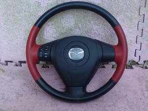  secondhand goods ]*RX8*SE3P* steering wheel * horn pad attaching *2WD*MT* operation OK*①