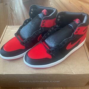 Nike WMNS Air Jordan 1 Retro High OG Satin Bred ナイキ ウィメンズ エアジョーダン1 レトロ ハイ OG サテンブレッド　29cm