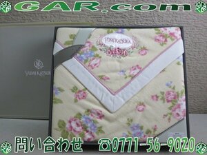 MB84 未使用品 YUMI KATSURA/ユミカツラ 毛布 シングルサイズ 140×210cm 綿毛布 寝具