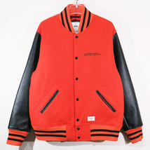 WTAPS ダブルタップス 18AW CLUB/JACKET.WOPO.MELTON 182BRDT-JKM04 クラブ ジャケット メルトン オレンジ ブラック スタジャン OCZ YX_画像1