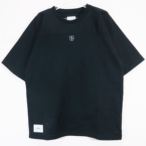 WTAPS ダブルタップス Tシャツ 22AW QB/SS/CTPL.CRST 222ATDT-CSM05 ブラック 半袖 ocz