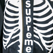 SUPREME シュプリーム 17AW VANSON LEATHER BONES JACKET バンソン ボーン レザージャケット ブラック ocz YX_画像3