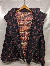 【サンプル】Paul Smith 14AW ポールスミス MUSICAL NOTE COAT 縮絨フードダウンジャケット 243209 サイズ：- カラー：ブラック_画像3