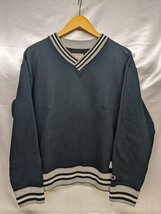 Champion チャンピオン 70's～ Vネックスウェットトレーナー ゴールドウィン サイズ：L カラー：ネイビー_画像1