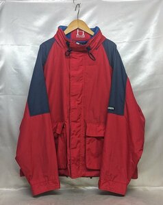 TOMMY HILFIGER トミーフィルフィガー 80's 90'sフラッグタグ ナイロンジャケット オーバーサイズ サイズ：M カラー：レッド