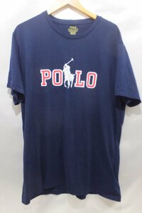 POLO RALPH LAUREN ポロ ラルフ ローレン ロゴプリントTシャツ サイズXL ネイビー系 トップス メンズ