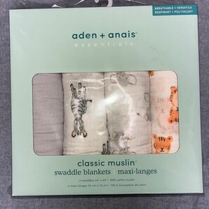 aden+anais　エイデンアンドアネイ　モスリンコットン　おくるみ　4枚セット