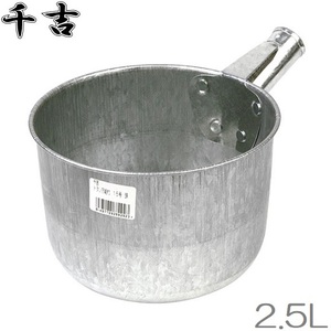 千吉 トタン万能杓 15号(頭) 2.5L 柄杓 ひしゃく ヒシャク