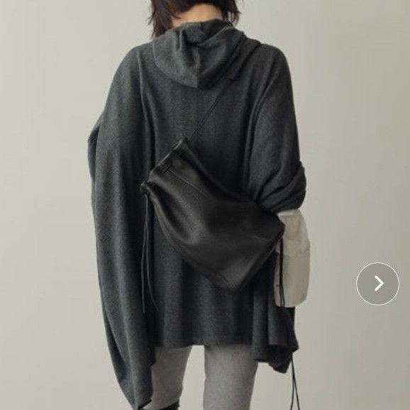 新品 エトレトウキョウ カシミヤ ポンチョ ウール WOOL グレー 小物 雑貨 お得